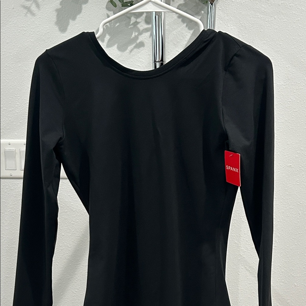 SPANX Women's Black Long Sleeve Bodysuit
